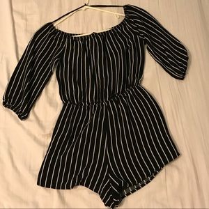 Forever 21 striped romper